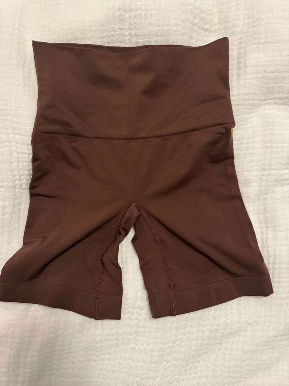 SKIMS High Waisted Shorts (Shapewear) in Cocoa - Picture 6 of 8